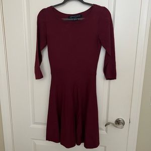 2/3 sleeve sweater dress